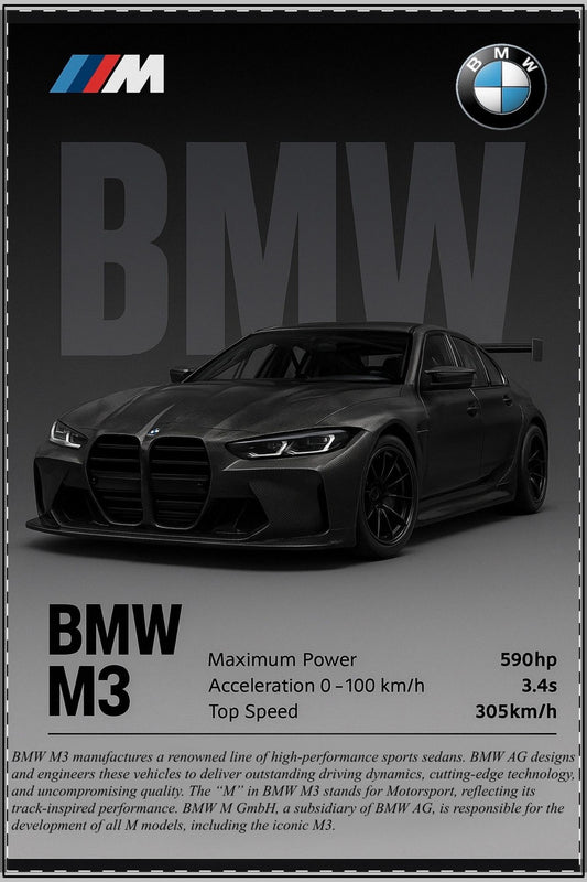 BMW M3 — Precision Unleashed (Without Frame)